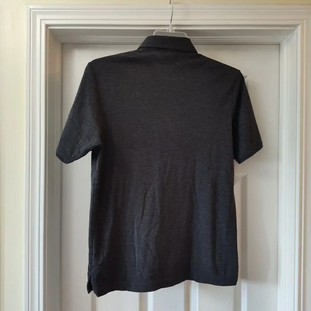 Travis Mathew Mens Size‎ S Gray Short Sleeve Pima Cotton Polyester Blend Polo